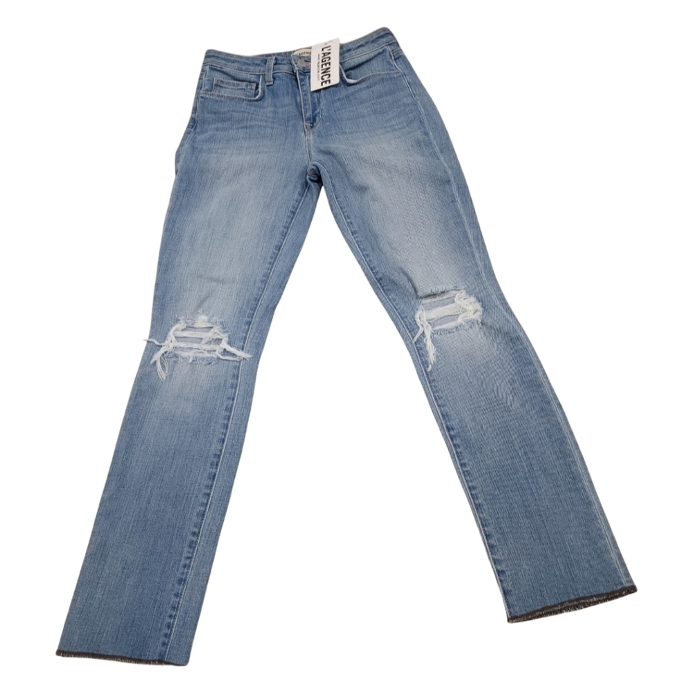 L'Agence Luna Wash Dev Size 25 Light Denim NWT Jeans